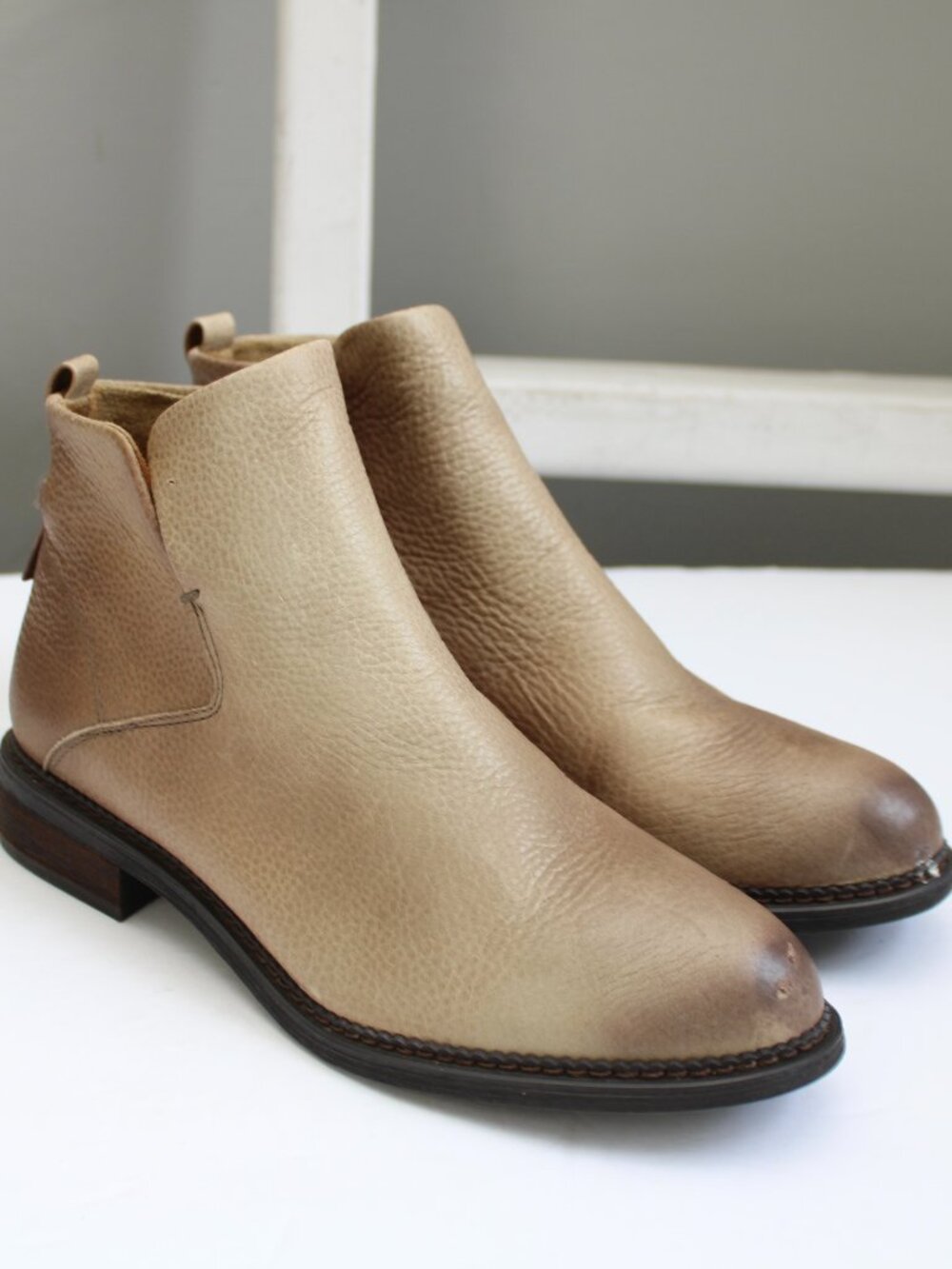 Franco Sarto Hyla Ankle Bootie Boots Tan Size 7